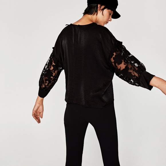 Zara new Contrast top, BNWT - Picture 2 of 3